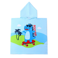 Fourniture directe New Explosion Active Kids Serviette de bain Peignoir à capuche imprimé dessin animé Produit transfrontalier à séchage rapide pour enfants