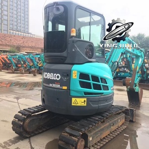 Excavatrice d'occasion Kobelco 30, marque japonaise d'origine, 3 tonnes, petite taille, sur chenilles en caoutchouc. - Product Image 5