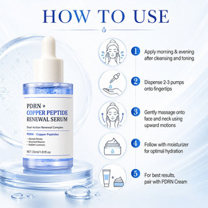 Suero de Péptidos de Cobre PDRN de Marca Privada, GHK-Cu Avanzado, Antienvejecimiento, Reparación de la Piel, Estimulante de Colágeno, Reafirmante, Líquido Facial, K-Beauty - Product Image 2
