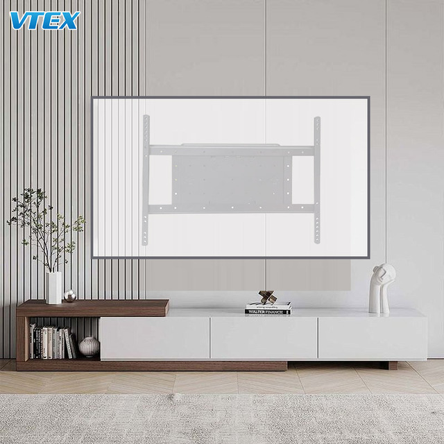 Vtex 100Kg 75 to 100 Inch Super Big Size Vesa 600Mm Smart Full Motion Flat Panel Long Arms Tv Wall Mounting Bracket Lcd Tv Mount