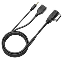 Interfaz de Música AMI MMI, Cargador USB, Cable Auxiliar con Conector de 3.5 mm para VW AUDI S5 Q5 Q7 A3 A4L A5 A1