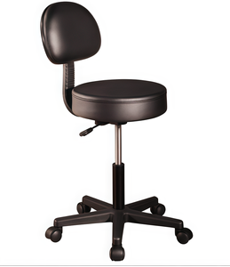Silla <span class=keywords><strong>de</strong></span> bar moderna y sencilla con respaldo, taburete alto giratorio sin reposabrazos para barbería/caja registradora - Product Image 5
