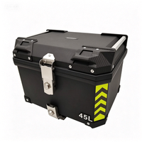 Top Case Moto Étanche Rigide 45L 70L Universel avec Autocollant Réfléchissant