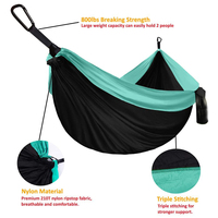 Hamac-tente de luxe personnalisable, portable, ultraléger, en tissu nylon, pour le camping, la randonnée et le voyage, modèle moderne pour l'extérieur