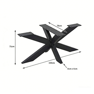 Piétement <span class=keywords><strong>de</strong></span> <span class=keywords><strong>table</strong></span> intégré en fer forgé avec pieds en métal <span class=keywords><strong>pour</strong></span> grands supports <span class=keywords><strong>de</strong></span> <span class=keywords><strong>plateau</strong></span> <span class=keywords><strong>de</strong></span> <span class=keywords><strong>table</strong></span> – Fourniture directe usine - Product Image 3