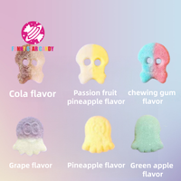 Permen Vegan Asam Manis Swedia Halal Grosir Kustom Rasa Stroberi Blueberry Permen Kenyal Taffy Gummy dalam Jumlah Besar