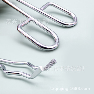 Crucible Tongs Chrome Plated Round Steel 8 24 Inch Fixed Clamp Heat Resistant Laboratory Use - Product Image 5