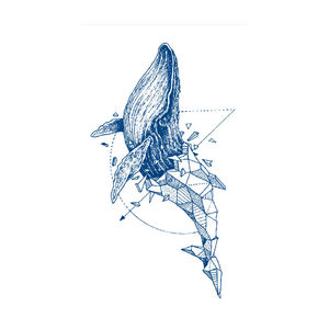 BXTAT GZ223to228 semipermanente azul Genipa jugo tatuajes papel geométrico <span class=keywords><strong>Lobo</strong></span> tiburón estrellas Luna señora diseños de <span class=keywords><strong>flores</strong></span> - Product Image 4