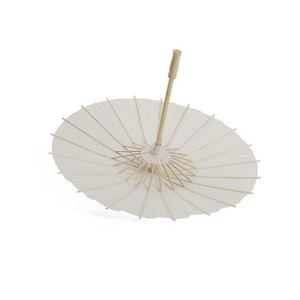 Parasol pliant en papier blanc DIY en gros pour décoration de fête et mariage - Product Image 2