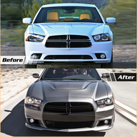 Kit de Conversión de Parachoques Delantero y Trasero Estilo SRT para Dodge Charger 2008-2014, Actualización de Carrocería Exterior