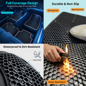 Alfombrilla de Coche Personalizada de PVC Resistente, Impermeable, Antideslizante, para Todo Tipo de Clima, para <span class=keywords><strong>Audi</strong></span> Q3 Q4 Q5 Q7 <span class=keywords><strong>Q8</strong></span> Todos los Años - Product Image 3