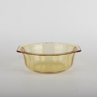 Ensemble d'assiettes en verre borosilicaté de couleur avec pot à soupe et bol Assiette de chargeur de fête de mariage Ensemble d'assiettes de chargeur de dîner en verre