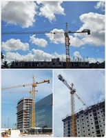 HAISHAN 5T QTZ66-HS5010 Pièces de rechange pour grue de chantier : Moteur, boîte de vitesses, roulement, moteur à haut rendement pour grue à grimpement interne
