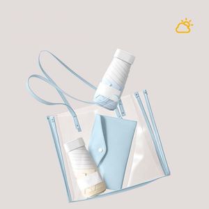 ร่มพับขนาดเล็กแบบแคปซูล Ys85 รุ่นสั่งทำพิเศษ พร้อมโลโก้ ขายส่ง ป้องกันรังสียูวี - Product Image 4