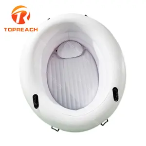 factory wholesale white thickened PVC full size inflatable birth pool foldable durable plastic water birth tubs