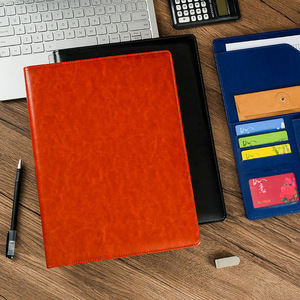 CCH Customized multi-functional business <b>folder</b> <b>A4</b> leather magnetic contract <b>folder</b> - Product Image 3