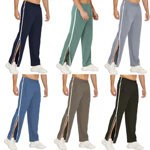  Women's Side Split Snap Button Joggers Tear-Away Warm