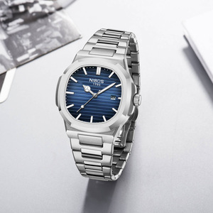 High-End Luxury Men's <b>Top</b>-Grade Quartz Watch Premium Stainless Steel Strap Sapphire <b>Crystal</b> Waterproof Luminous Timepiece - Product Image 2