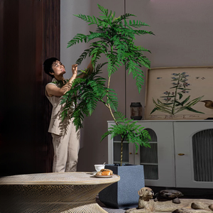 Planta Artificial de <span class=keywords><strong>Jacaranda</strong></span> con Maceta en Oferta, Palmera <span class=keywords><strong>Tropical</strong></span> Artificial para Decoración del Hogar y Hoteles - Product Image 6