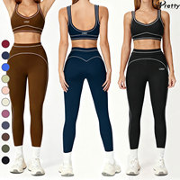 Individuelles LOGO Damen Sportbekleidung Hochgeschnittene Fitnesskleidung Athletik Squat-Proof Yoga-Wear Workout-BH für Frauen Gym