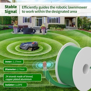 Fil de délimitation universel pour tondeuse à gazon, contient 50x piquets de fixation + 10x connecteurs de fil + 9x lames en titane, fil pour tondeuse robotisée - Product Image 6