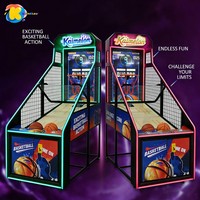Machine de jeu de basket-ball KML commerciale à monnayeur, certifiée CE, avec Wi-Fi, écran LCD personnalisable en anglais et fonction de mouvement