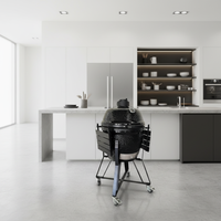 Four Kamado en céramique de 22 pouces avec compartiments, pour barbecue extérieur et cuisson au four, doté de fonctions pour pizza américaine et cuisson au charbon de bois
