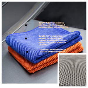 JINCHE Paño de Microfibra de Poliéster con Textura de Rejilla Premium para Detallado Automotriz y Limpieza de Coches al por Mayor - Product Image 5