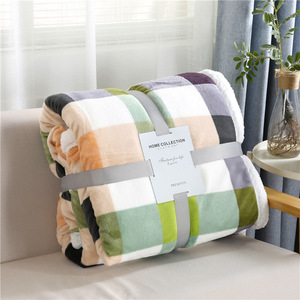 Nouvelle Couverture de Canapé Hiver Épaisse en Flanelle Double Composée, Polyester Écologique, Style Européen-Américain, Non Toxique, Pliable - Product Image 5