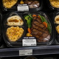 Nouvelles boîtes à lunch jetables en plastique PP pour micro-ondes, contenants alimentaires, boîtes repas en plastique pour l'emballage alimentaire