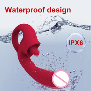 Vibrador de Clítoris con <span class=keywords><strong>6</strong></span> Colores, Recargable por USB, 10 Modos de Vibración, Estimulación del Punto G, Simulación de Lengua, para Mujeres Adultas - Product Image 4