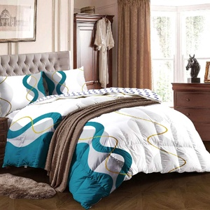 Venta al por mayor suave ligero geométrico <span class=keywords><strong>colcha</strong></span> conjunto a juego cortinas funda de almohada funda de sofá con patrón de plantas para uso doméstico - Product Image 4