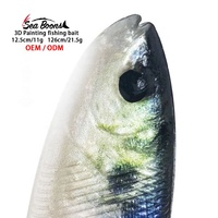 Leurre de pêche en eau salée phosphorescent pour la pêche à la traîne du thon et du maquereau, 12,5 cm 11g, 16 cm 21,5g, Leurre souple bionique en forme de poisson volant
