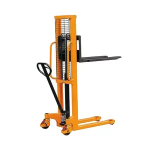 1.5ton 1500kg tay pallet stacker bằng tay loại, hướng dẫn sử dụng nền tảng stacker