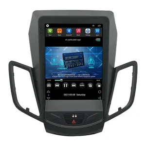 汽车Mp5垂直屏幕9.7英寸汽车多媒体音频Carplay调频立体声收音机Mp5播放器安卓福特嘉年华汽车收音机