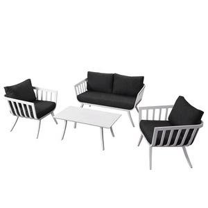 d'angle modulaires <span class=keywords><strong>de</strong></span> patio en forme <span class=keywords><strong>de</strong></span> L blancs bon marché Ensembles <span class=keywords><strong>de</strong></span> canapés en aluminium sectionnels <span class=keywords><strong>de</strong></span> <span class=keywords><strong>jardin</strong></span> extérieur - Product Image 1