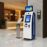 Kiosque de conformité avec lecteur de passeport à écran tactile 19 pouces de qualité industrielle pour casino, machine de change de devises Jinrui FCM-501S