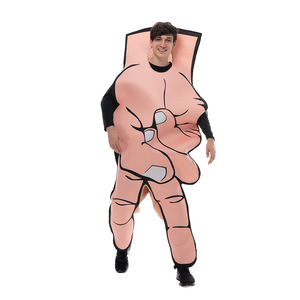 Disfraz de mano con forma humana en forma de V para adulto, para Halloween, cosplay o escenario, de poliéster, Primavera 2023 - Product Image 3