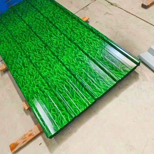 Feuille de Ppgi herbe vert Ral couleur tuiles en acier <span class=keywords><strong>plaque</strong></span> de carbone <span class=keywords><strong>Tole</strong></span> Toiture tôle de toiture galvanisée utilisée pour le toit de conteneur - Product Image 3