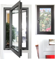 Ventanas Abatibles de Aleación de Aluminio Personalizadas de Alta Calidad, Doble Vidrio Templado, Insonorizadas, con Garantía de 3 Años para Exteriores y Baños