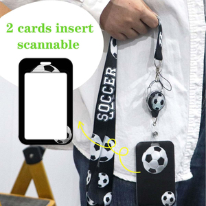 Mooie college-leraar voetbal sport lanyard rol met logo, op maat gemaakt voor ID-kaarthouder, teamcoaches en spelers - Product Image 3