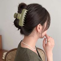 Pince à cheveux épaisse MUJU D430 en PS brillant et métal doré, 10,5 cm, crème, bleu, rose, marron, personnalisable avec logo, prête à la vente au détail