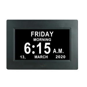 2025 Melhor Calendário <span class=keywords><strong>Digital</strong></span> de 8 Polegadas Relógio Lembrete Eletrônico para Perda de Memória & Alzheimer Pacientes Multi-Language Desk Table Clock - Product Image 1