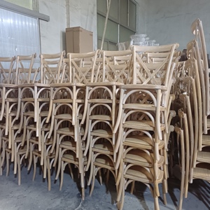 Silla de Comedor de Madera Maciza de Alta Calidad al Mejor Precio, Silla con Respaldo Cruzado y Asiento de Ratán - Product Image 6