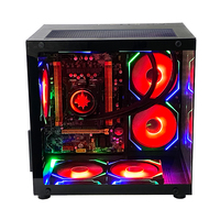 PCOOLING Venta caliente Micro Atx Computer Case & Tower para gabinete de juegos de PC de escritorio con vidrio templado