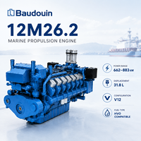 Motor de Propulsión Marina Baudouin 12M26.2, Motor Diésel V12 de 662-883kW para Buques de Carga, Remolcadores y Transbordadores