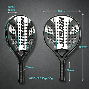 <span class=keywords><strong>Raquette</strong></span> de <span class=keywords><strong>padel</strong></span> défensive puissante en fibre de carbone 3K/12K/18K, personnalisable en usine, noyau en mousse EVA léger, prise en charge OEM - Product Image 3