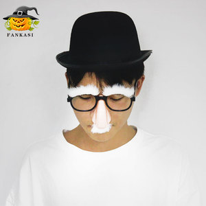 Lunettes de clown à gros nez pour Halloween, taille adulte, accessoires de fête en plastique, accessoire de costume amusant - Product Image 2