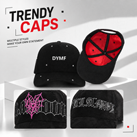 Gorra de Béisbol DYMF de 5 Paneles con Visera Curva, Gorra Deportiva de Gamuza Personalizada con Logotipo
