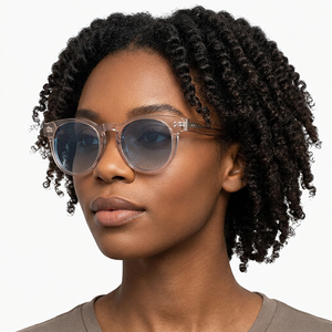 Lunettes de soleil ovales tendance à monture intégrale polarisées pour femmes, protection UV 100%, style adulte - Product Image 1